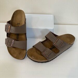 Birkenstock Arizona Sz 41 US 10 Womens Two Strap Sandals Mocca